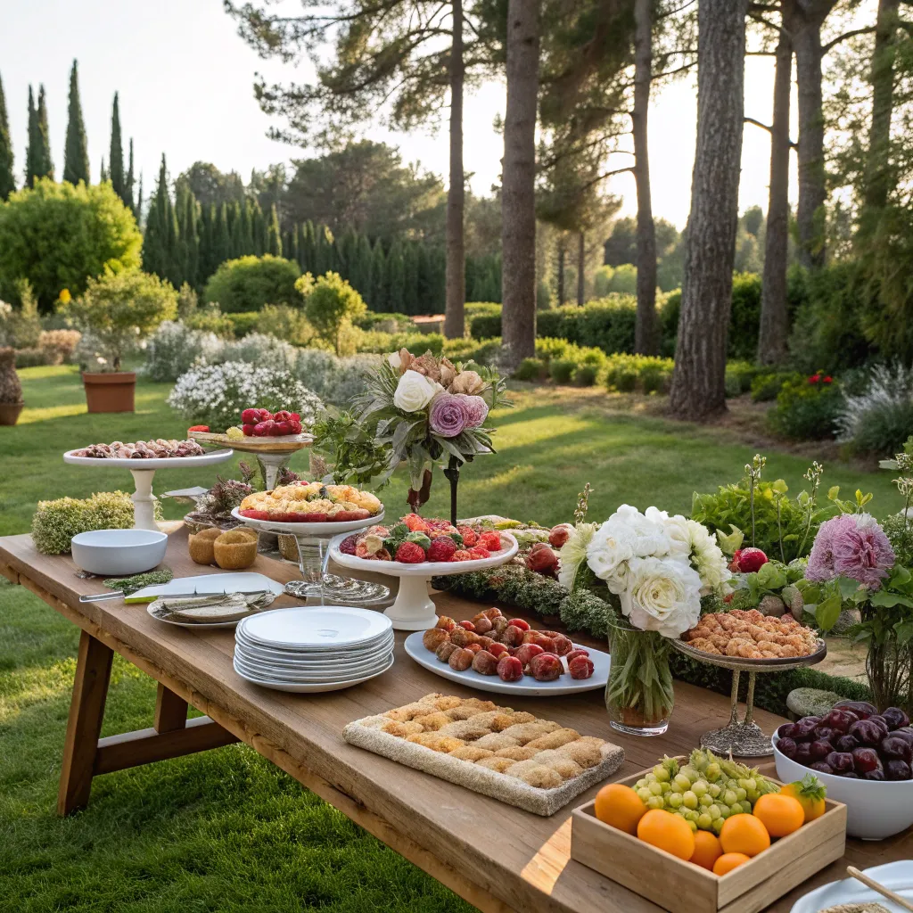 Outdoor feast prepared by MARNOLTHAVEX