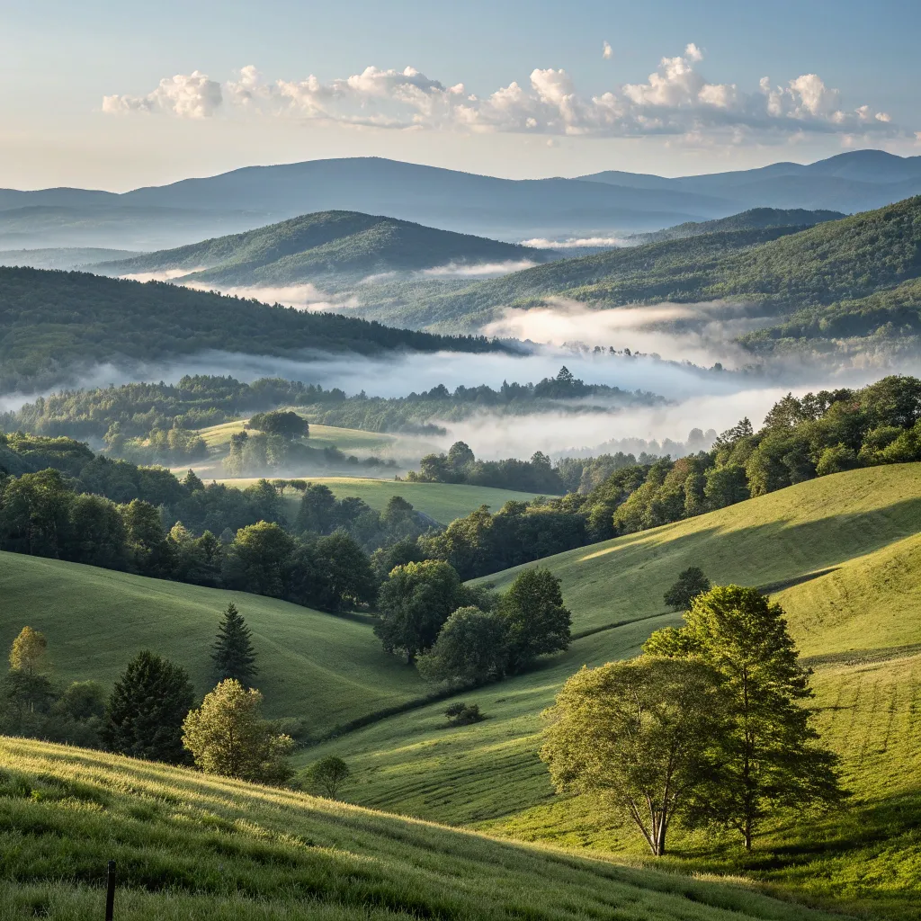 Vermont hills background